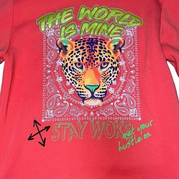 Unisex Peach Lion Sweatshirt - Picture 3 of 9